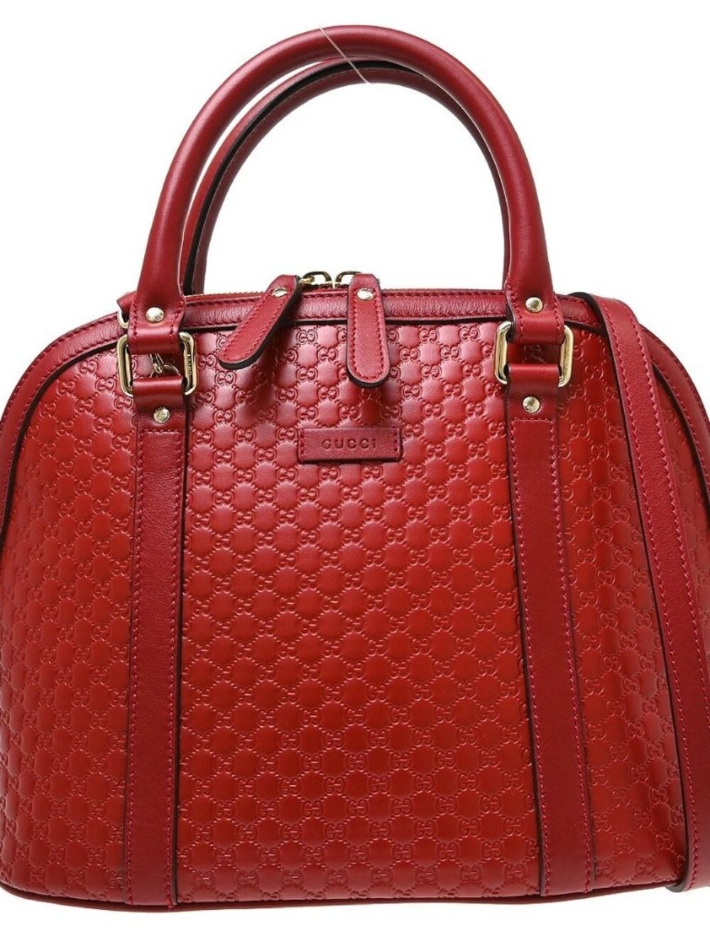 Best07 Gucci Red Micro GG 2way Handbag 449663 525040 NQ10946
